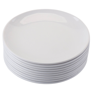 Ronde Melamine Bord Ø 17,7 cm Wit - Set van 10