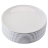 Ronde Melamine Bord Ø 17,7 cm Wit - Set van 10