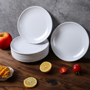 Ronde Melamine Bord Ø 17,7 cm Wit - Set van 10