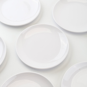 Ronde Melamine Bord Ø 17,7 cm Wit - Set van 10