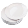 Round Melamine Plate Ø 17.7 cm White - Set of 10