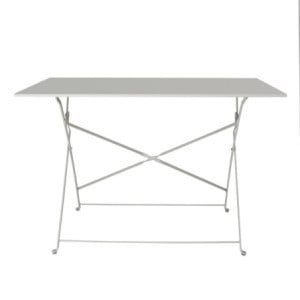 Folding Grey Terrace Table - 1100 x 700 mm - Bolero