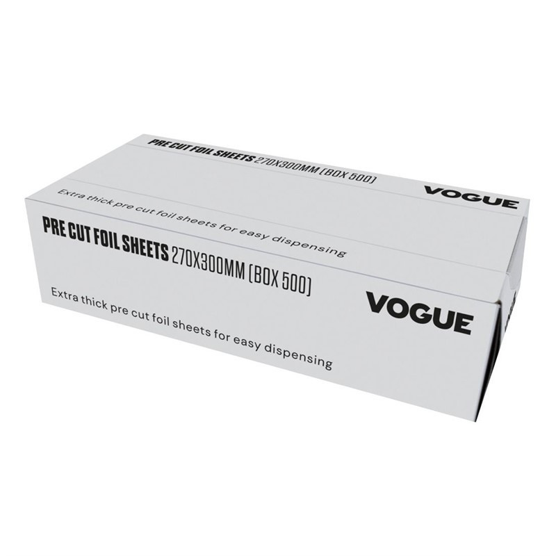 Aluminiumfolie - 270 x 200 mm - Packung mit 500 - Vogue