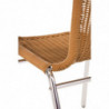 Rotan En Aluminium Stoelen - Set Van 2 - Gereviseerd