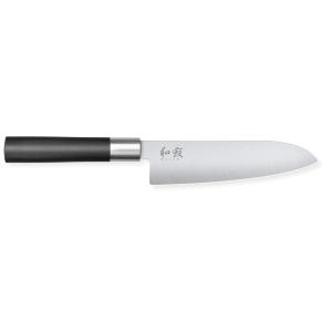 Messer Santoku Kai Wasabi Black 16,5 cm - Präziser und vielseitiger Schnitt