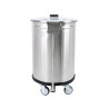 RVS prullenbak met pedaal - 50 L - Dynasteel