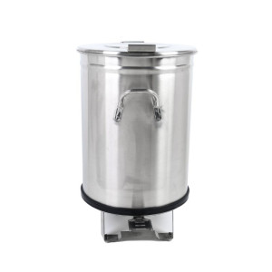 Poubelle Inox avec Pédale - 100 L - Dynasteel