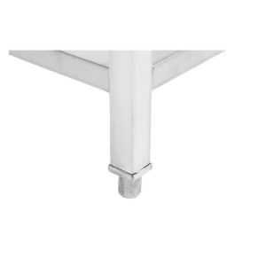 Stainless Steel Table 1600 x 600 mm with Lower Shelf — AISI 201