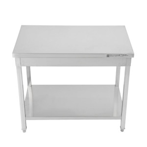 Stainless Steel Table with Shelf - D 700 mm - W 1200 mm - Dynasteel