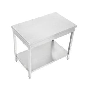 Tafel Inox 1200x700 mm met Onderste Plank — Pro CHR
