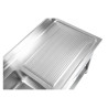 Sink 1 Basin with Backsplash and Shelf - L 1200 x D 700 mm | Dynasteel