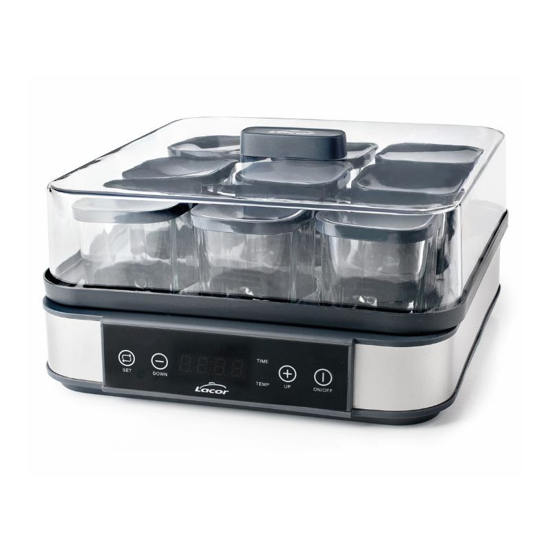 Joghurtbereiter Lacor - 9 Gläser - 230 ml: Bereiten Sie hochwertigen hausgemachten Joghurt zu | Fourniresto Joghurtbereiter Lacor - 9 Gläser - 230 ml: Bereiten Sie hochwertigen hausgemachten Joghurt zu | Fourniresto