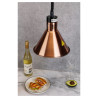 Dynasteel Copper Cone Heat Lamp - Optimal food maintenance