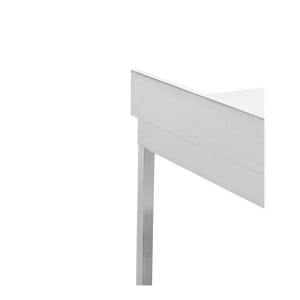 Edelstahltisch 1000x600 mm Rückwand und Unterregal