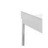 RVS Tafel 1000x600 mm Achterwand en Onderste Plank