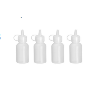 Mini Fles Dispenser - 30 ml - Set van 4 | Doseer nauwkeurig dressings en sauzen | Merk HENDI