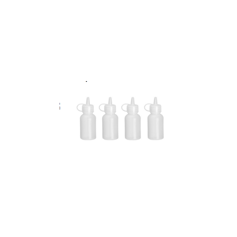 Mini Fles Dispenser - 30 ml - Set van 4 | Doseer nauwkeurig dressings en sauzen | Merk HENDI Mini Fles Dispenser - 30 ml - Set van 4 | Doseer nauwkeurig dressings en sauzen | Merk HENDI