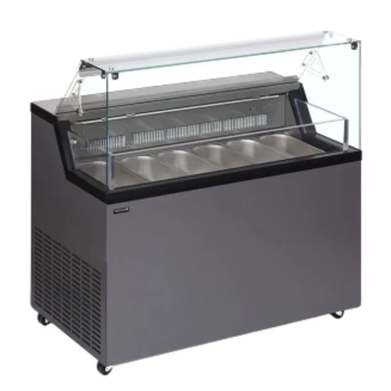 Vitrine voor IJs met Serveerdeksel - 6 x 5 L