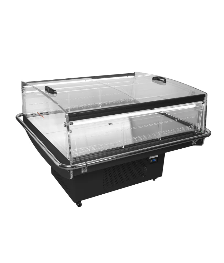 Koelkast met Glijdend Glazen Deksel - 190 L