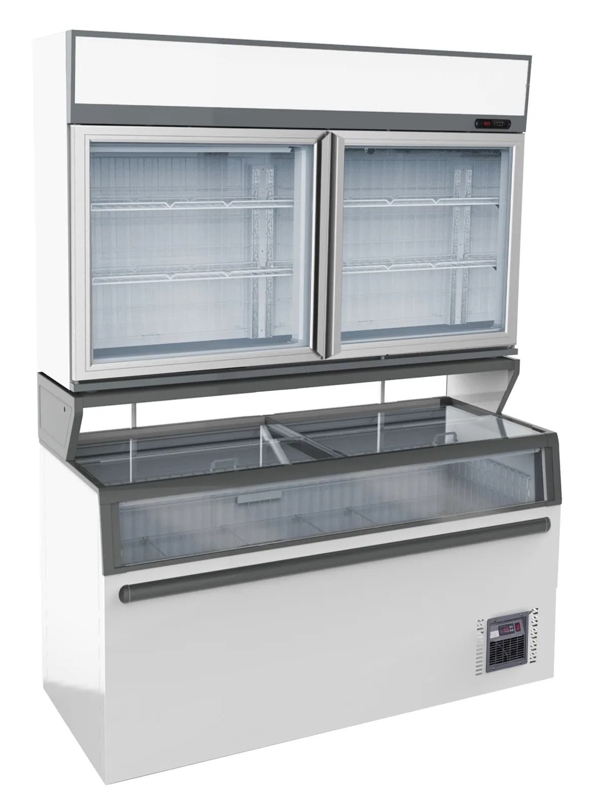 Wandvitrine en Supermarkt Buffet Wit - 948 L