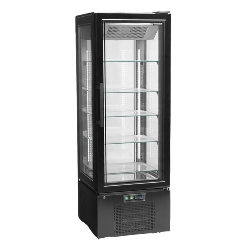 Negatieve Koelvitrine voor Banketbakkerij - Glazen Deur - 248 L