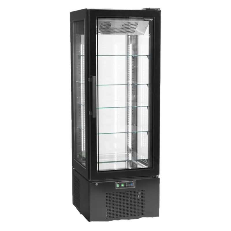 Koelvitrine voor banketbakkerij met glazen deur - 248 L