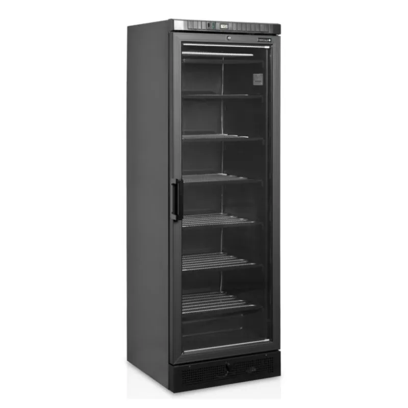 Statische Vrieskast Glazen Deur - Zwart - 270 L