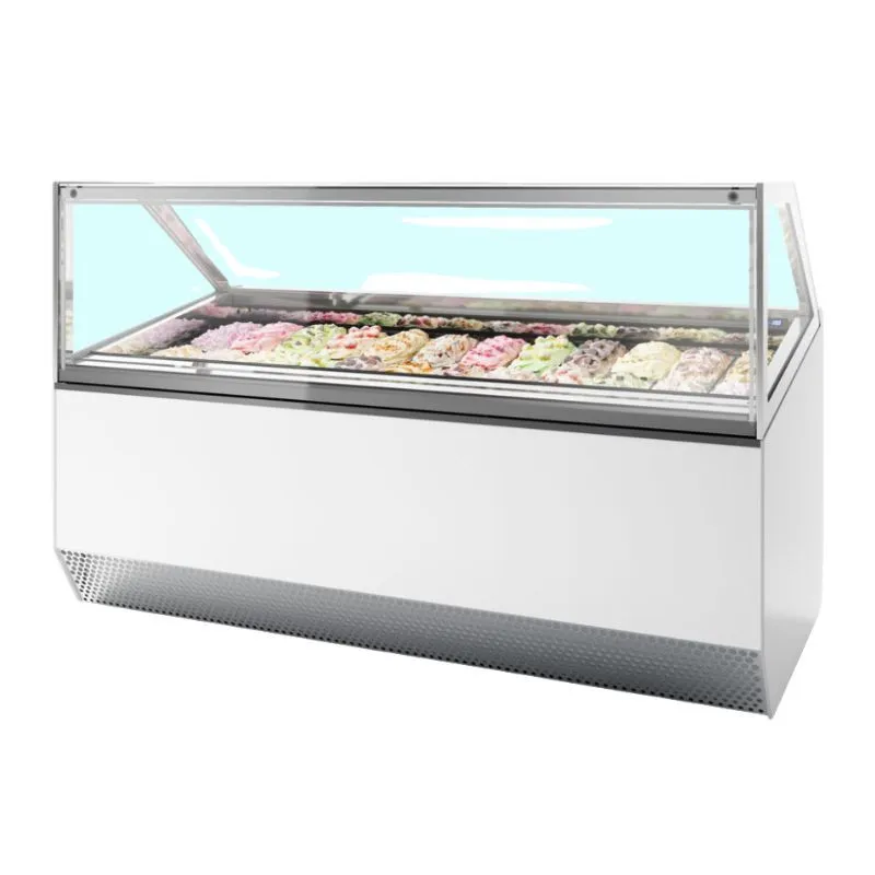 Geventileerde Ijsvitrine met Rechte Voorkant - 24 x 5 L