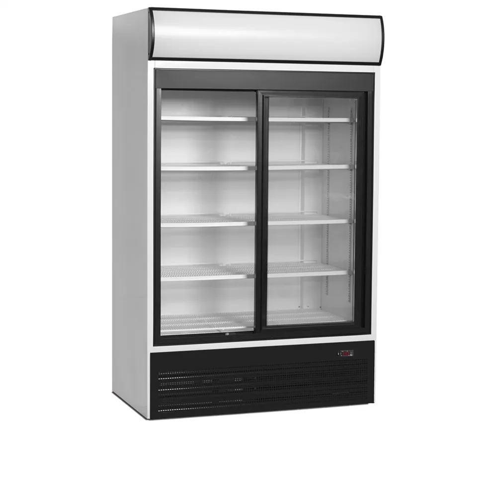 Koelkastkast 2 Schuifdeuren van Glas - 645 L