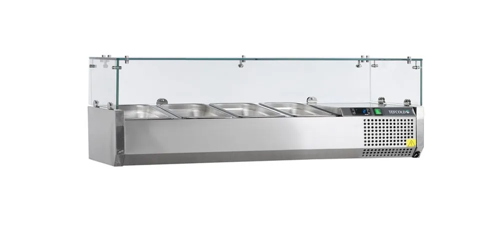 Saladette om neer te zetten - Statisch - 5 GN 1/4 - 32 L
