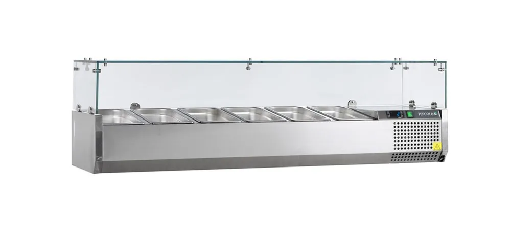 Saladette om neer te zetten - Statisch - 6 GN 1/4 - 40 L