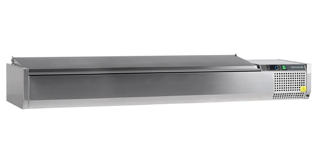 Saladette om te plaatsen Deksel RVS - Statisch - 10 GN 1/4