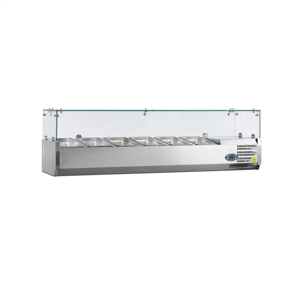 Saladette om neer te zetten - Statisch - 6 GN 1/3 - 42,6 L