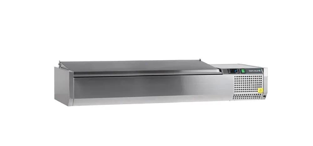 Saladette om neer te zetten Deksel Inox - Statisch - 6 GN 1/3