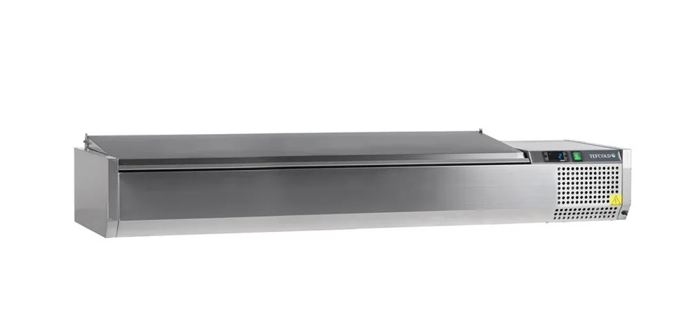 Saladette om te plaatsen Deksel RVS - Statisch - 8 GN 1/3