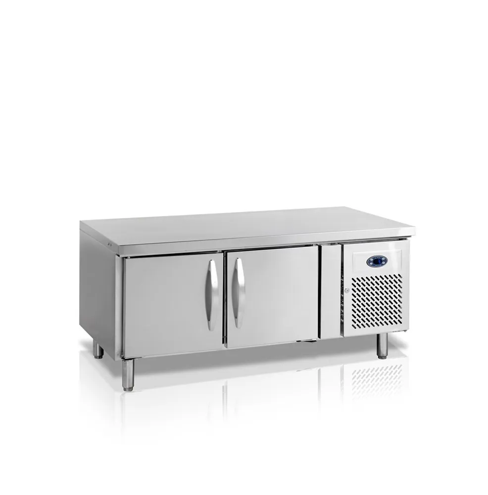 Positieve gekoelde onderbouwtafel GN 1/1 - 170 L - 2 deuren