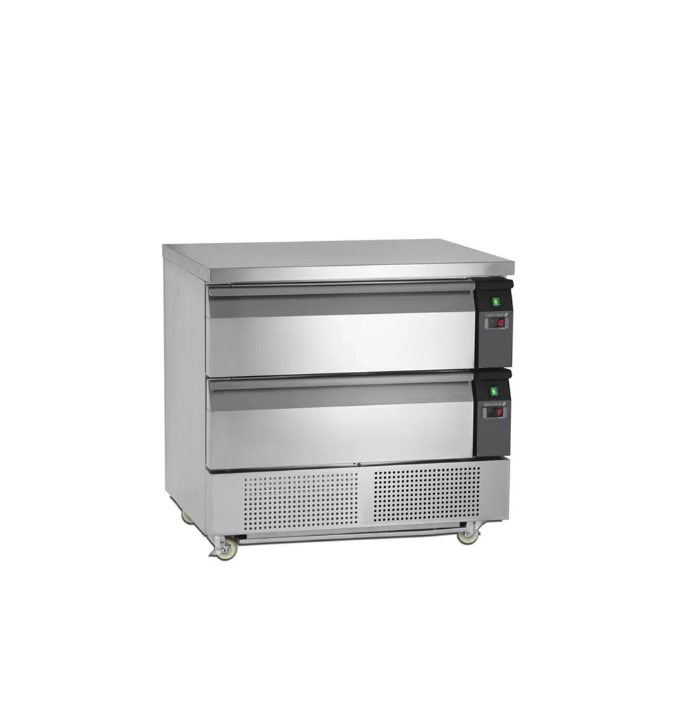 Positieve Onderbouw Koelwerkbank GN 2/1 - 102 L - 2 Laden