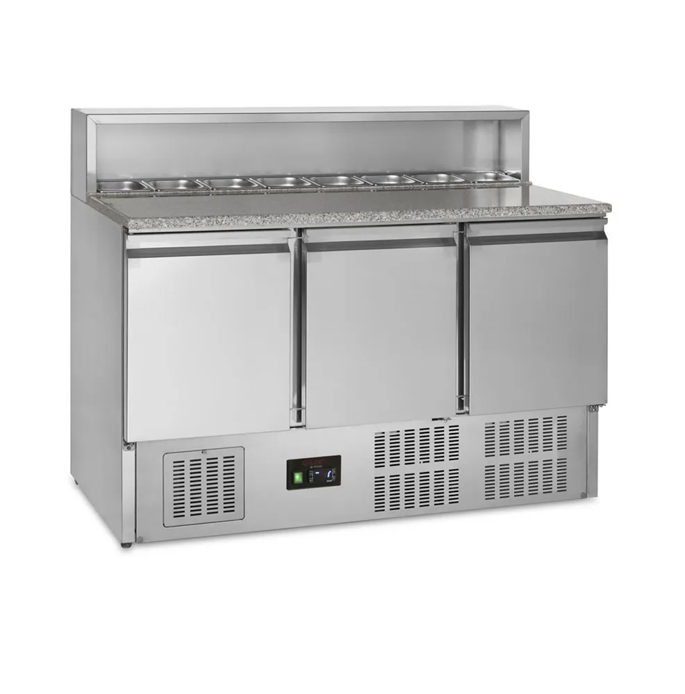 Pizzawerkbank GN 1/1 - 3 Deuren - 368 L