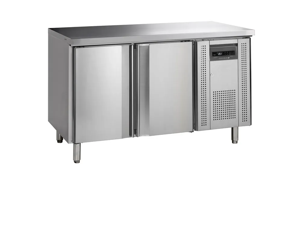 Negatieve gekoelde tafel in roestvrij staal - 2 deuren - GN 1/1