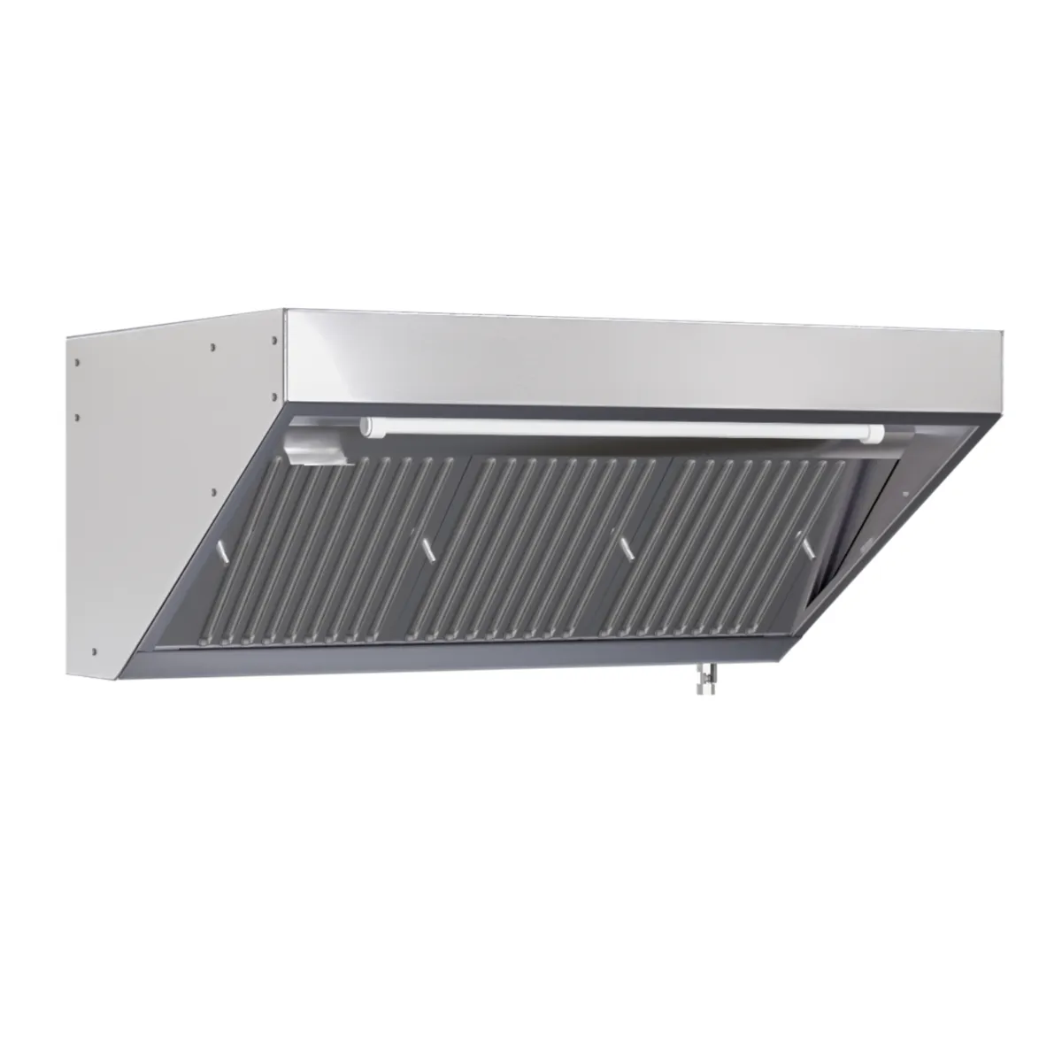Afzuigkap Snack Diepte 900 met Led en Zonder Motor - Lengte 2000