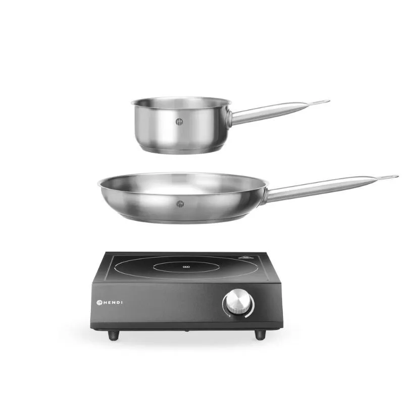 Inductiekookplaat met Pan en Koekenpan - 3500W