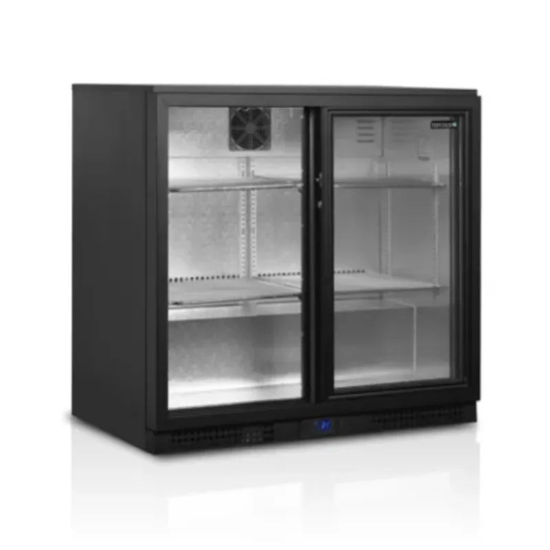 Achterbar Koelkast 2 Schuifdeuren van Glas - 182 L