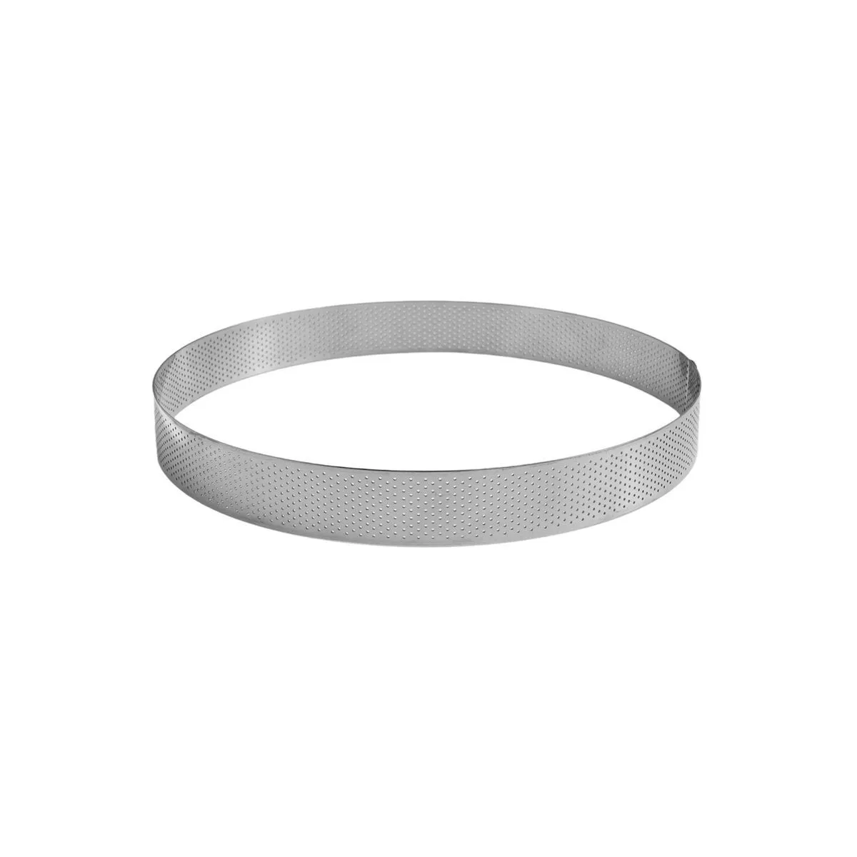 Perforeerde Taart Ring van Roestvrij Staal - ⌀ 140 mm - H 35 mm
