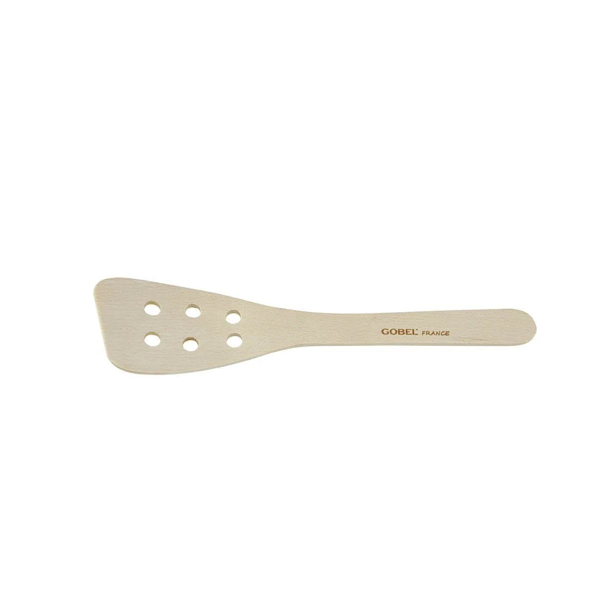 Gekromde Spatel met Gaten in Beukenhout - 30 cm