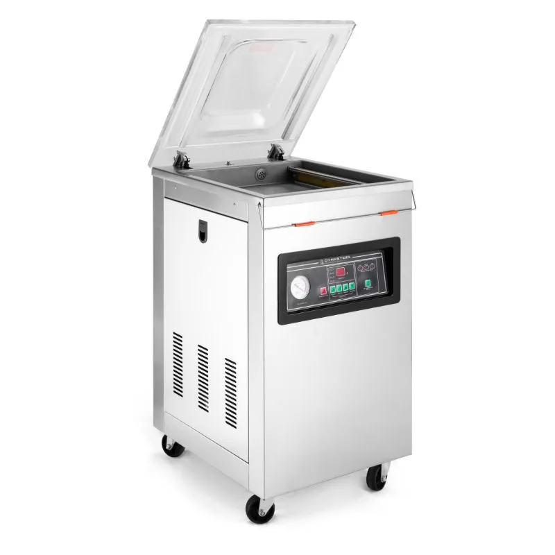 Vacuümmachine met Klok op Onderstel met Wielen - 400 mm
