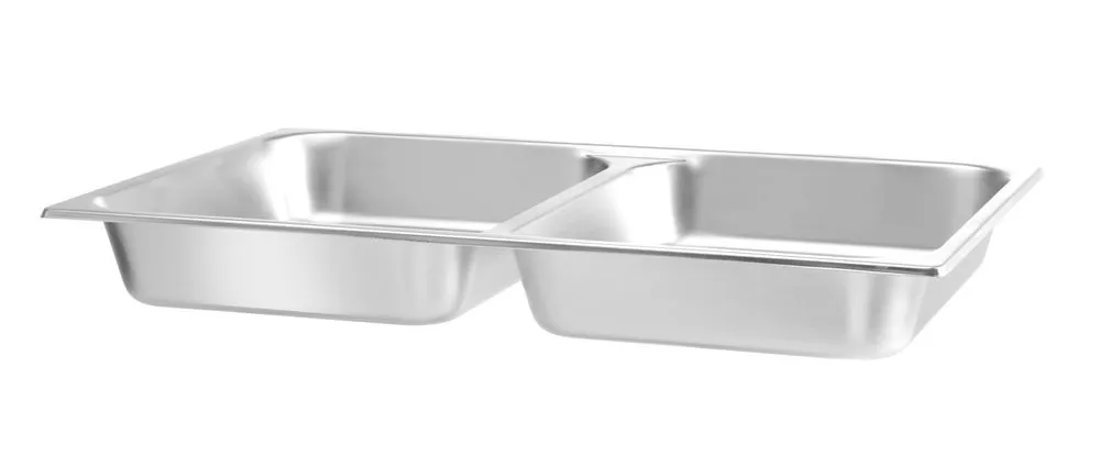 Bak GN 1/1 voor Chafing Dish met 2 compartimenten