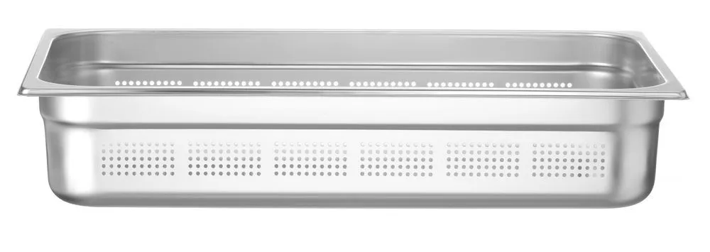 Gastronormbak Profi Line GN 1/1 geperforeerd RVS - Diepte 100 mm - 14 L