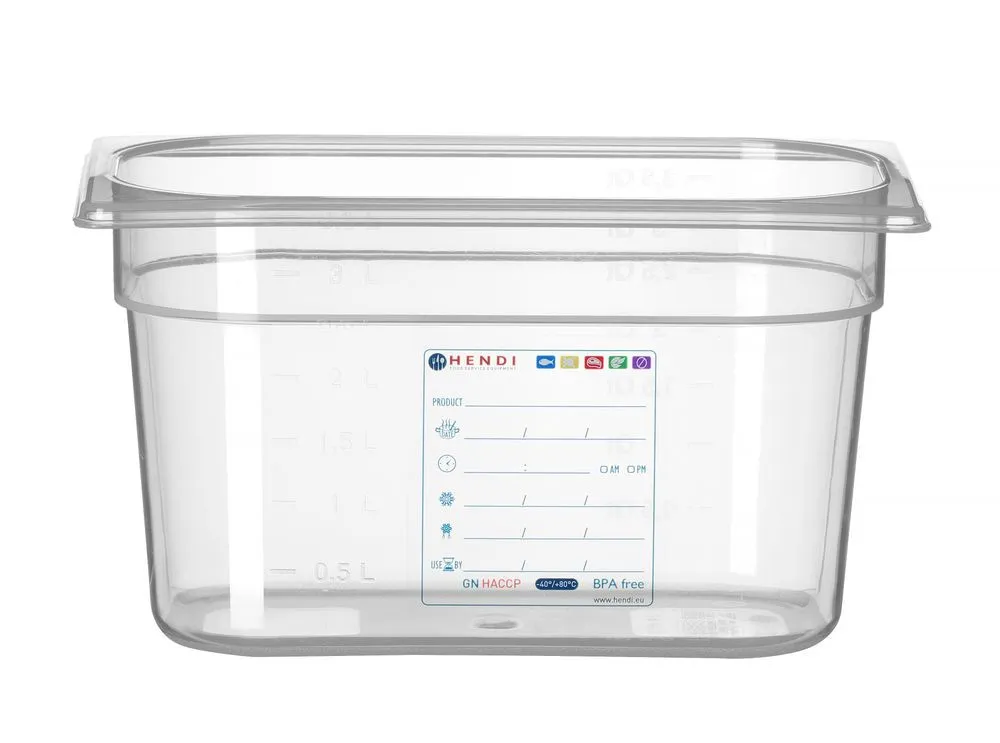 Opslagcontainer Gastronorm GN 1/4 - 4 L - H 150 mm