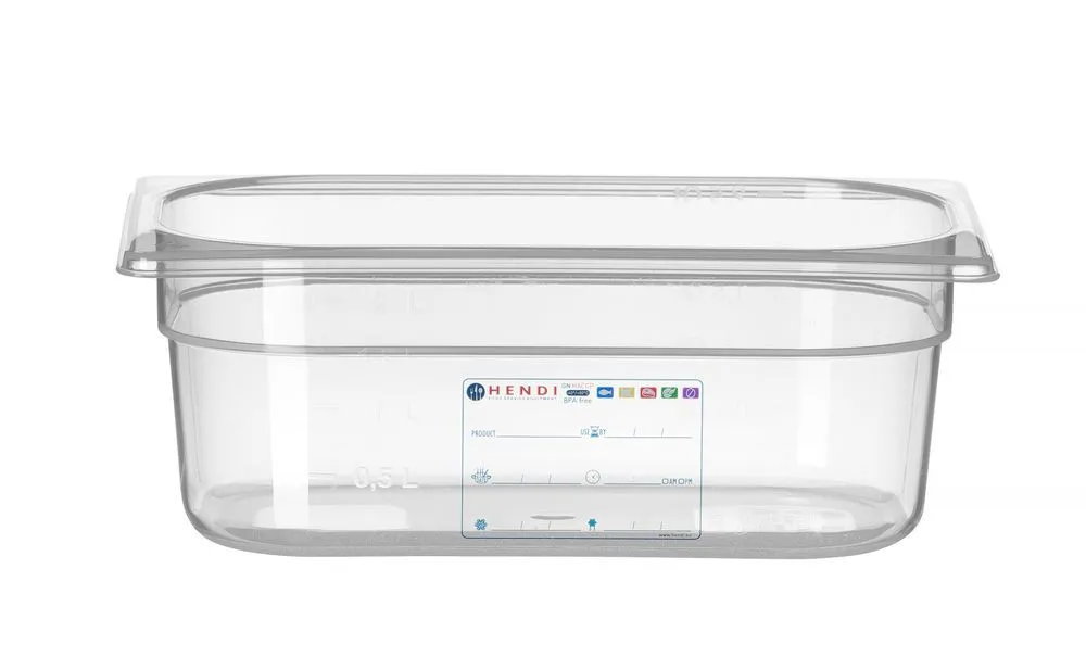 Opslagcontainer Gastronorm GN 1/4 - 2,8 L - H 100 mm