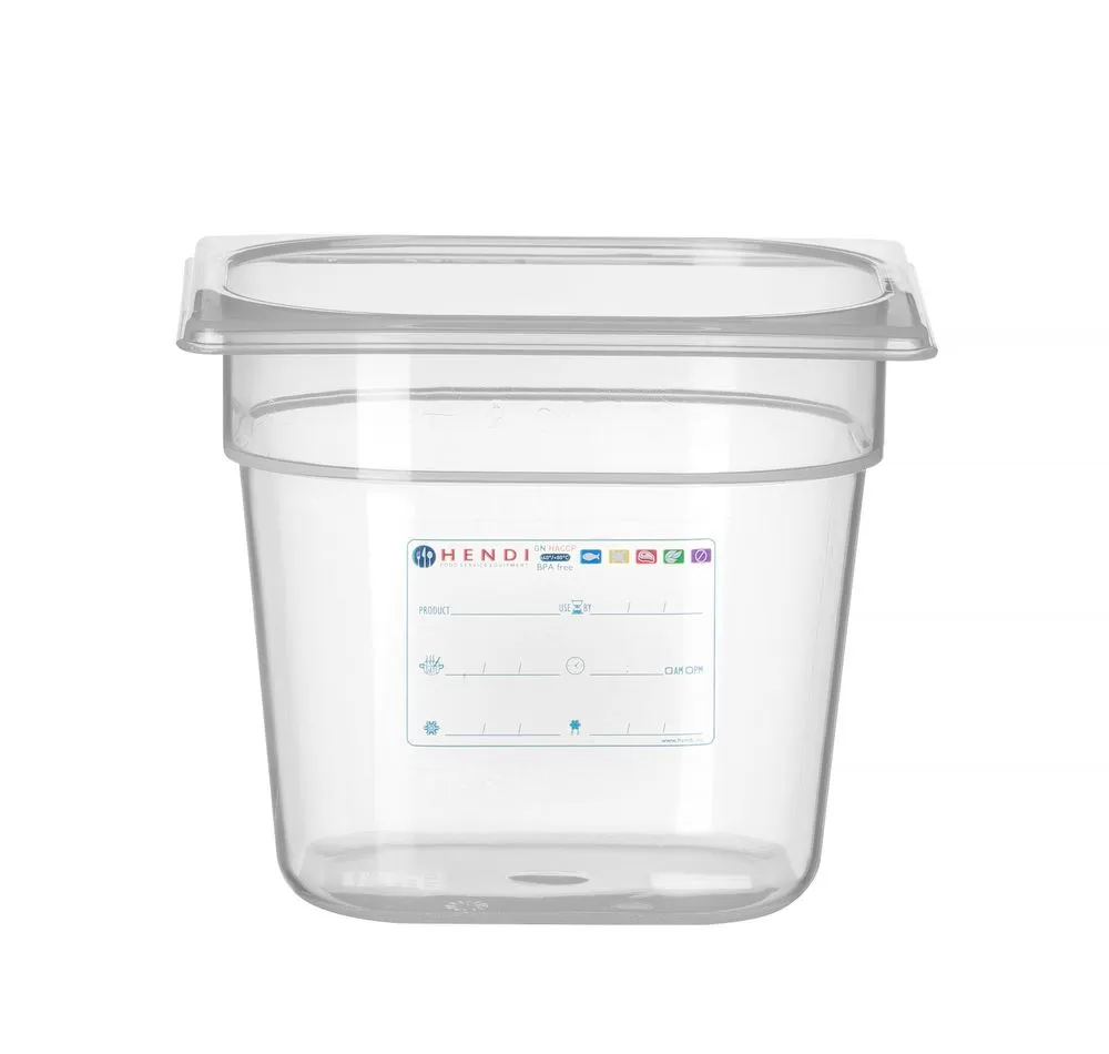 Opslagcontainer Gastronorm GN 1/6 - 2,4 L - H 150 mm